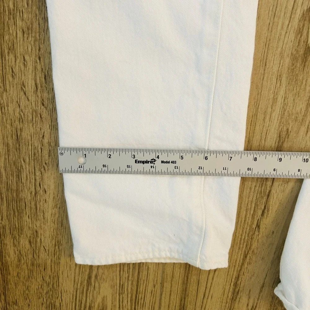 NWT Levi's 501 Original White Denim Jeans Men's Size 30 X 34 New Button Fly